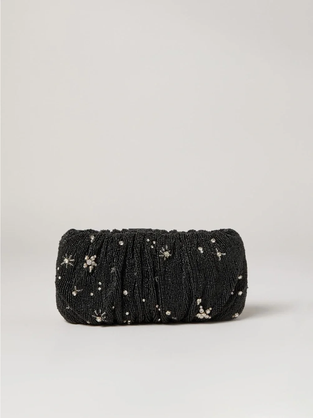 STAUD Black Beaded Bean Bag